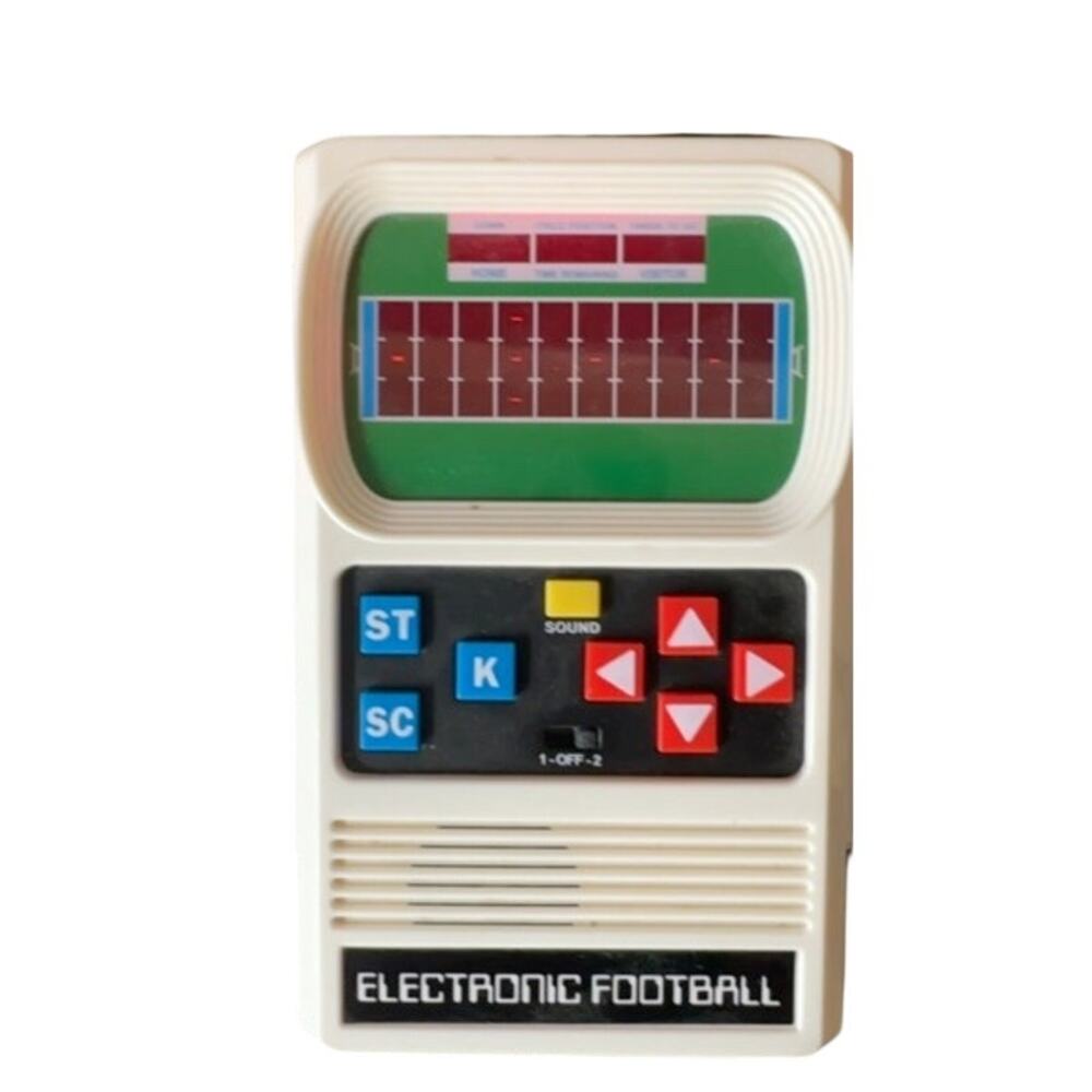 Mattel Basic Fun Electronic Football Handheld Game Tested Works Retro Toy